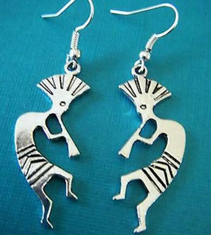 1Pair/Lot  Indian Tribal Dance Dangly Earring Charm Pendants Drape Earring DIY Fashion Women Jewelry Gifts