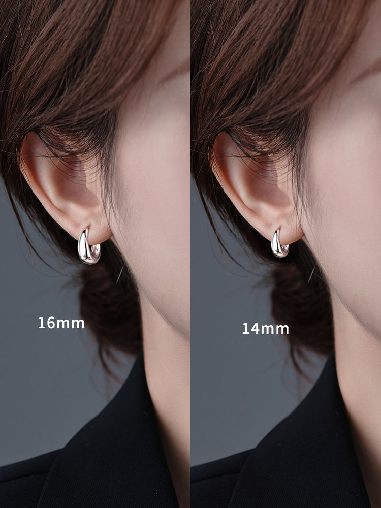 925 Sterling Silver Earrings 2023 New Arrival Best Selling Ear Clip Female Earring Ring/Stud Earring Ear-Caring Sleep No Need to Take off Fall and Winter Ornament