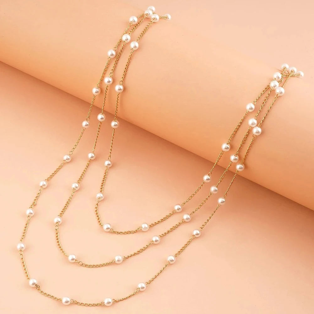 2022 NEW Party Wedding Collar For Women Gold-plate Sparkling Clavicle Multilayer Chain Choker Necklace Jewelry Valentine's Day G