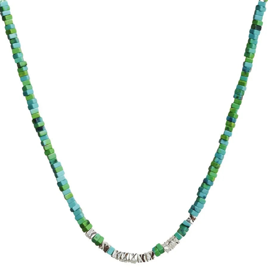 Imitation Turquoise Necklace Bead Collarbone Chain Jewelry